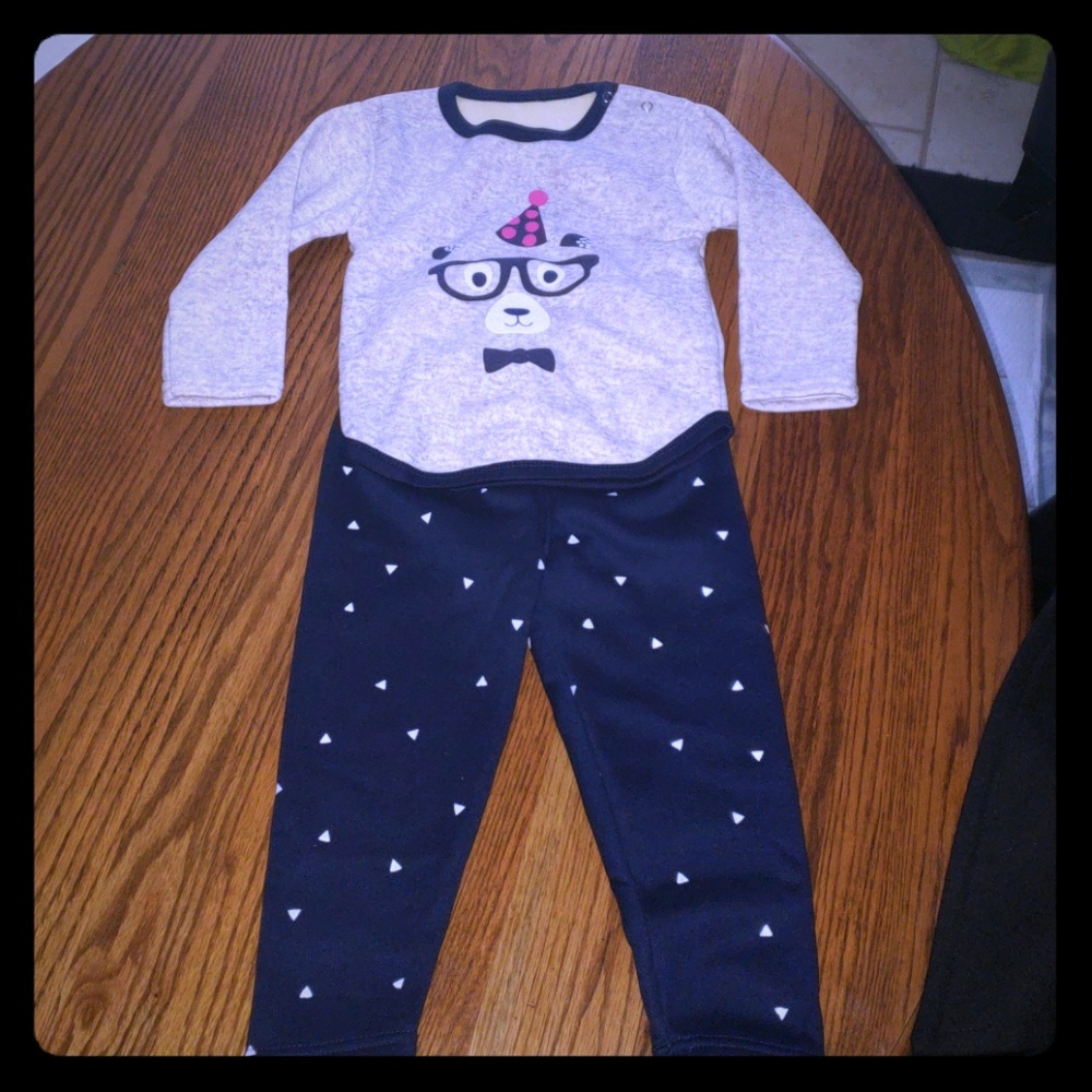 🧸➳Beary Fleece Lined 2 Piece Set🐻 📸 3T-4T